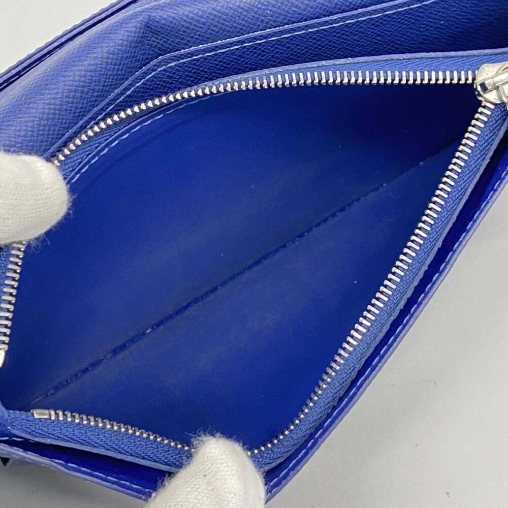 Louis Vuitton Taiga Rama Portefeuille Brazza Long Wallet M30297 Cobalt Men's - Picture 5 of 11